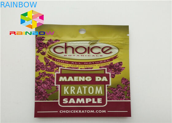 Pequeños bolsos Ziplock del embalaje, bolsa del papel de aluminio para las píldoras herbarias de la energía del incienso