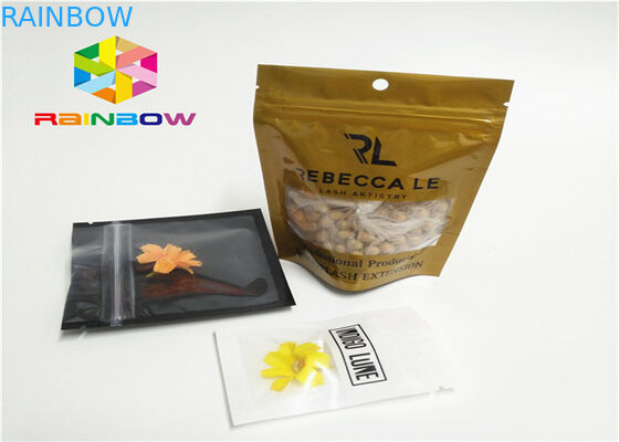 Bolsas plásticas del efecto brillante/mate que empaquetan el sello lateral tres para el incienso herbario