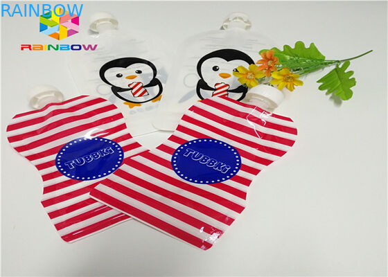 El papel de aluminio se levanta el empaquetado de la bolsa del canalón modificado para requisitos particulares imprimiendo el plástico 120ml