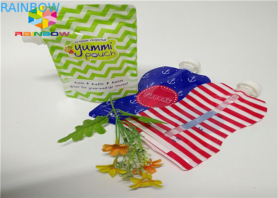 El papel de aluminio se levanta el empaquetado de la bolsa del canalón modificado para requisitos particulares imprimiendo el plástico 120ml