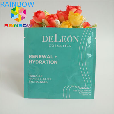 Tres que el lado sellado imprimió bolsos Ziplock laminaron la máscara de ojo facial del papel de aluminio