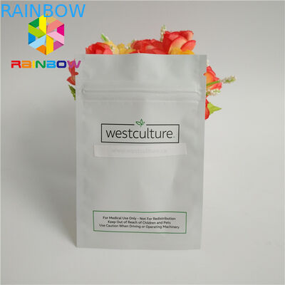 Bolsos poner crema cosméticos del sello de la cremallera del aceite, modificados para requisitos particulares imprimiendo la bolsa del papel de aluminio