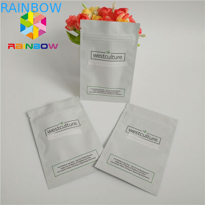 Bolsos poner crema cosméticos del sello de la cremallera del aceite, modificados para requisitos particulares imprimiendo la bolsa del papel de aluminio