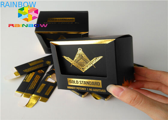 Caja grabada en relieve del papel de imprenta que empaqueta el pequeño producto básico con la ventana