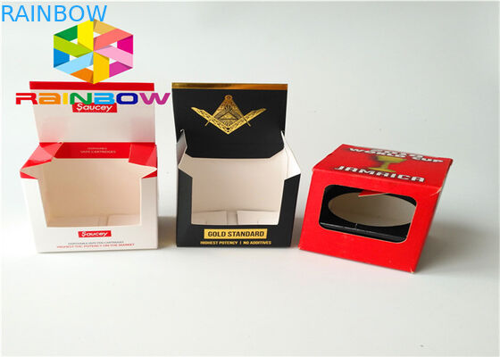 Modifique la caja de papel del logotipo para requisitos particulares que empaqueta el material reciclado embalaje de papel cosmético brillante de la hoja