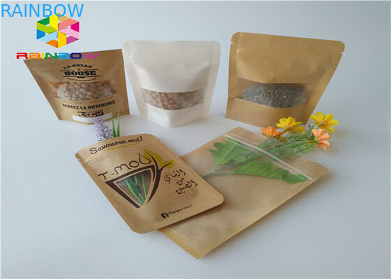 Pequeño efecto mate de empaquetado de Doypack de la bolsa de la bolsa de papel de la cerradura de la cremallera del papel de aluminio para la comida