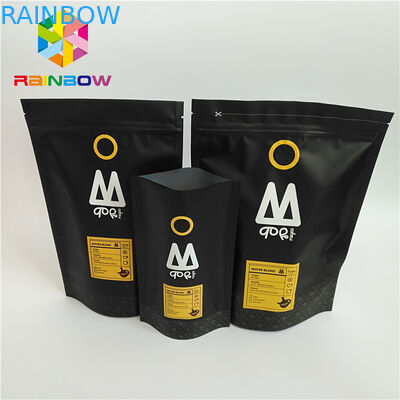 Levántese el empaquetado de las bolsas plásticas impreso un bolso de café Ziplock de la válvula de la manera