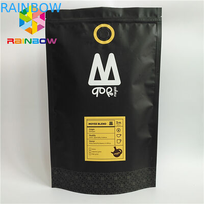 Levántese el empaquetado de las bolsas plásticas impreso un bolso de café Ziplock de la válvula de la manera