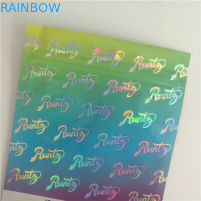 El holograma que imprime el incienso herbario que empaqueta, galletas se levanta la bolsa plástica para el Als grande exótico