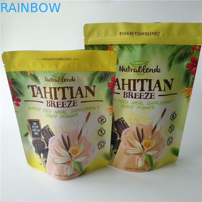 Los bolsos de empaquetado del bocado de Doypacks Mylar, papel de aluminio se levantan los bolsos Ziplock para los frutos secos