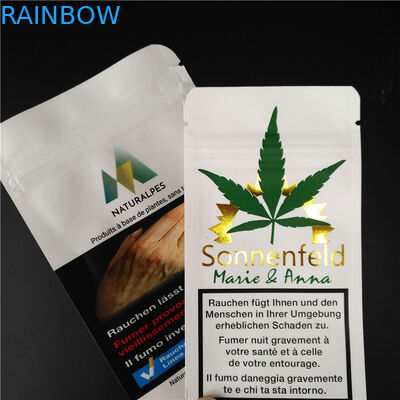 El incienso herbario de THC CBD Gummies que empaqueta Kraft blanco biodegradable empaqueta bolsas de la comida