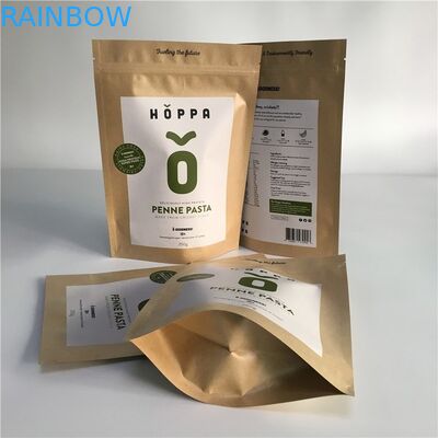 Paquete de empaquetado amistoso del regalo de Kraft del portador de la bolsa de papel de Eco con el logotipo de encargo Priniting