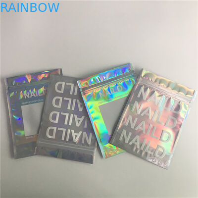 Maquillaje Mylar reutilizable del bolso del papel de aluminio de SGS/FDA que empaqueta el lado tres sellado