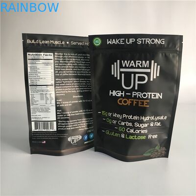 Bolsas plásticas de la categoría alimenticia que empaquetan el Ziplock FDA del bolso de café de la superficie de Matt marcado