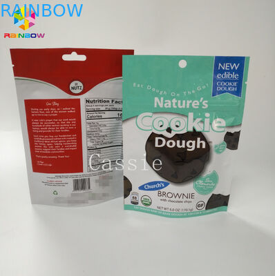 El paquete de empaquetado del almacenamiento de la comida del bolso Ziplock del bocado se levanta el papel de aluminio de la bolsa