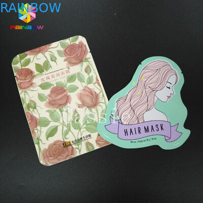 Bolsa laminada del papel de aluminio del ANIMAL DOMÉSTICO del PE que empaqueta las bolsas de plástico faciales de la máscara con fotograbado de CMYK
