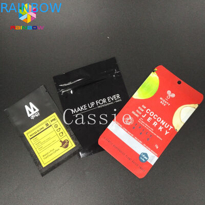 Bolsas plásticas mates que empaquetan mini almacenamiento de la muestra de la bolsa de aluminio plástica de Mylar con la cremallera