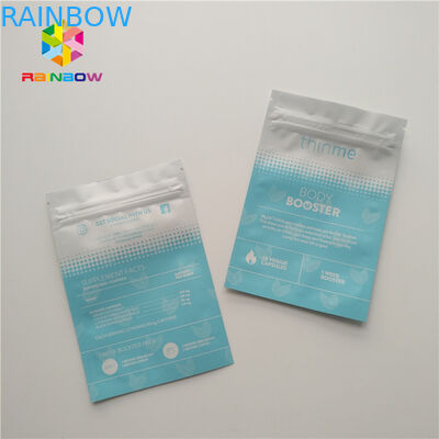 Bolsas plásticas de la máscara de ojos de la cara que empaquetan la superficie brillante sellada tres lados del bolso plano