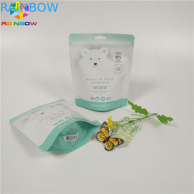 La cerradura a prueba de humedad impresa colorida de empaquetado de la cremallera de los bolsos de la hoja del exfoliante corporal se levanta la bolsa