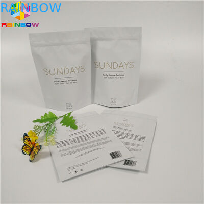 Las bolsas de papel impresas aduana de Kraft de la bolsa de la cerradura de la cremallera friegan a prueba de humedad biodegradable de empaquetado