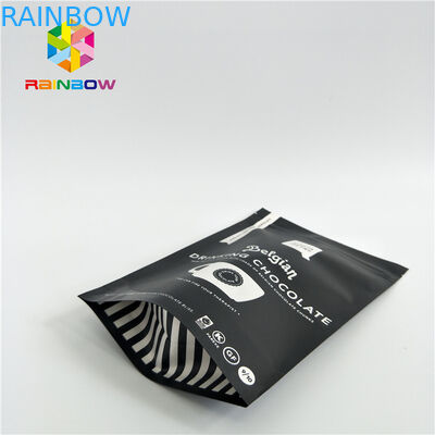 El papel de aluminio se levanta las bolsas del café que empaquetan tamaño de encargo con la válvula/la cremallera