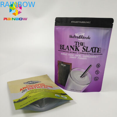 El papel de aluminio de empaquetado del bolso que se puede volver a sellar del bocado se levanta la bolsa de la cerradura de la cremallera de Doypack