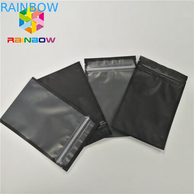 La aduana imprimió la bolsa de plástico lateral del sello tres para el teléfono Shell que empaquetaba con el frente de la cremallera y del claro