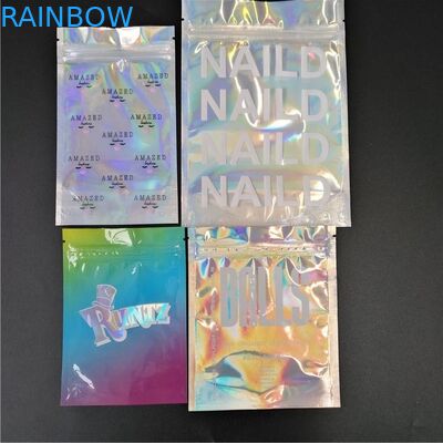 Bolso iridiscente impreso del hockey shinny del brillo de la especia de la sal de Packagi de la bolsa de la hoja del cartucho de Vape