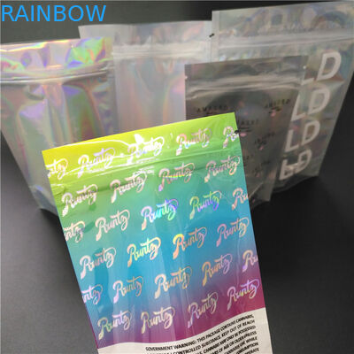 Bolso iridiscente impreso del hockey shinny del brillo de la especia de la sal de Packagi de la bolsa de la hoja del cartucho de Vape