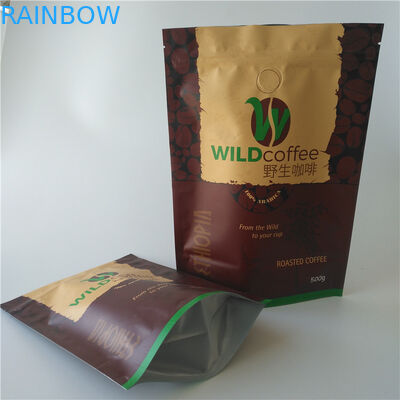 La aduana imprimió el papel de aluminio se levanta la aprobación mate reciclable del SGS del final PDA de la bolsa