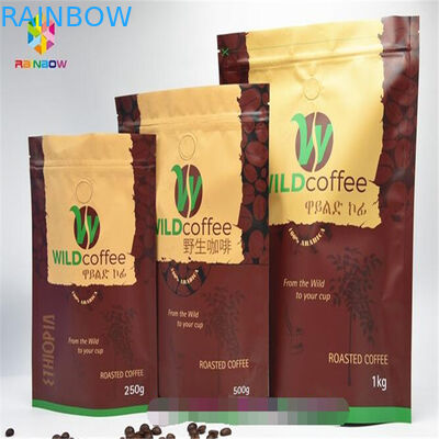 El papel de aluminio que se puede volver a sellar se levanta la bolsa de la cremallera, bolsos Ziplock impresos con la válvula