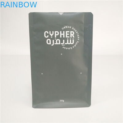 los bolsos de café ziplock laterales de la Arabia Saudita del bolso de 100g 250g 340g 500g 1kg 2 kilogramo 4kg 8 con el rasgón fácil zipper/la válvula de la desgasificación