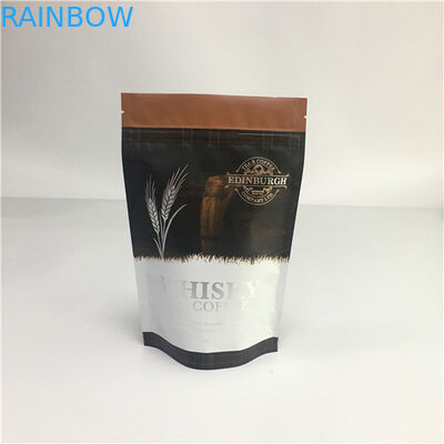 El papel de aluminio laminado Ziplock se levanta las bolsas, las bolsas de plástico selladas con la válvula