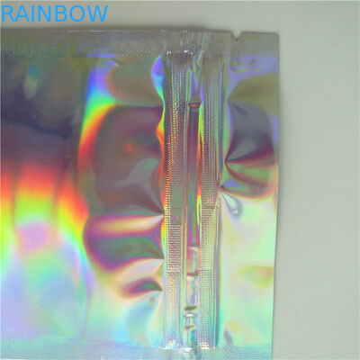 Levántese los bolsos olográficos del cosmético del holograma de la bolsa del maquillaje del bolso de la moda del claro del hockey shinny de la bolsa cosmética del bolso