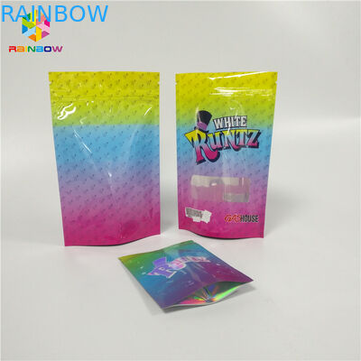 La aduana imprimió el bolso material laminado Doypack Ziplock que se puede volver a sellar de Runtz de la prueba del olor para el empaquetado del caramelo de CBD