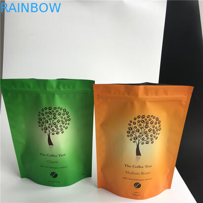 Impresión de Digitaces que se levanta bolsos de café que se puede volver a sellar del top del Ziplock con la válvula 250g 500g 1kg