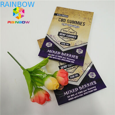 El papel de aluminio herbario de la cápsula que empaquetaba la bolsa de la humedad de 3g 5g 10g modificó tamaño para requisitos particulares