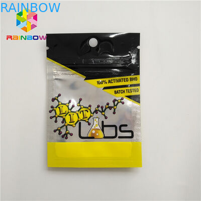 Incienso herbario que se puede volver a sellar que empaqueta el lado de la bolsa plástica 3 sellado con las muescas del rasgón de la cremallera