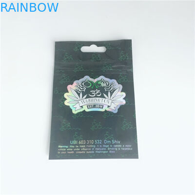 3 echó a un lado bolsa el empaquetado cosmética del abrigo del tabaco del Ziplock plano de Mylar de la hoja del bolso del sello que fumaba