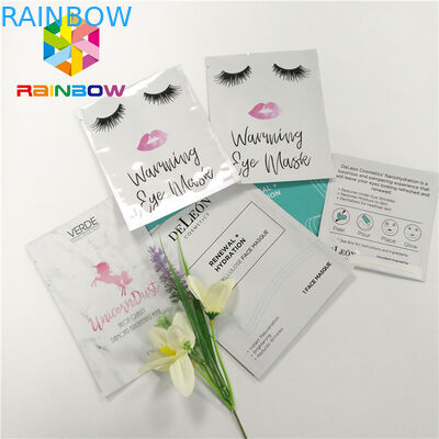 La aduana lateral del sello tres impresa se levanta el bolso de los cosméticos del papel de aluminio de las bolsas