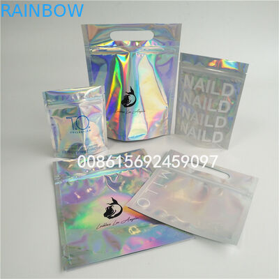 La bolsa de la hoja de la impresión del fotograbado que empaqueta exfoliante corporal brillante empaqueta con la cremallera/la ventana clara