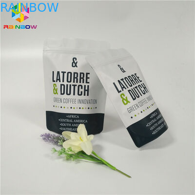 Eco - el papel de aluminio amistoso se levanta la superficie mate de empaquetado del final del té del café de la bolsa