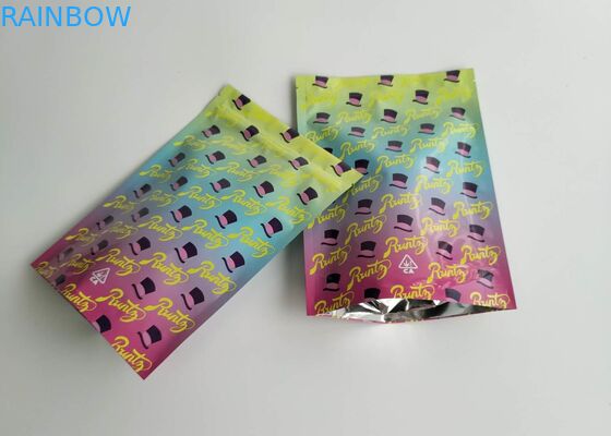 La aduana del diseño de la cerradura de la cremallera impresa se levanta la prueba brillante del olor del bolso de Runtz de las bolsas