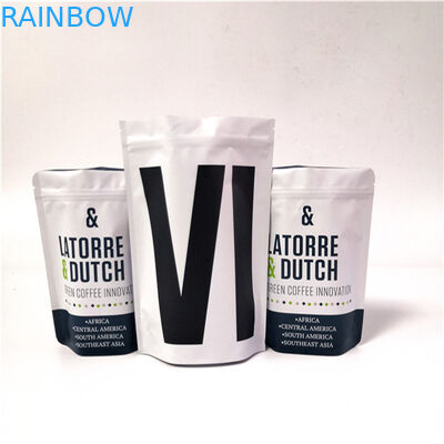 Las bolsas plásticas del bolso mate del café con leche que empaquetan el papel de aluminio curan la bolsa del sello