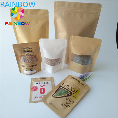 La aduana de empaquetado del bolso reutilizable del bocado imprimió la comida de Kraft se levanta el SGS de la bolsa certificado