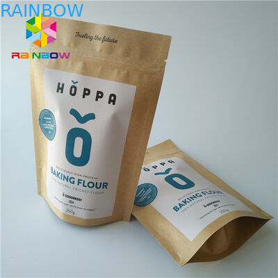 Levántese la bolsa de plástico transparente de empaquetado de la cerradura de la cremallera de los bolsos de los snacks transparente con la ventana