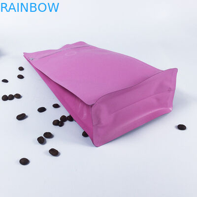 Modificado para requisitos particulares levántese el café lateral del escudete de los bolsos de la bolsa de la cremallera que empaqueta color de CYMK