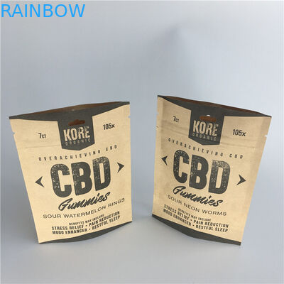 Ziplock impreso aduana reutilizable del papel de aluminio de las bolsas de papel para el empaquetado de la harina de la comida