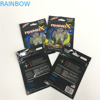 Bolsas plásticas del almacenamiento de la comida que empaquetan la cerradura alineada hoja impresa de la cremallera del claro del sello del apretón