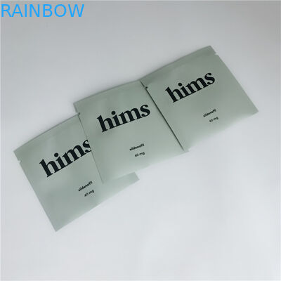 Bolsas plásticas del almacenamiento de la comida que empaquetan la cerradura alineada hoja impresa de la cremallera del claro del sello del apretón